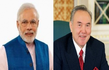 
Prime Minister Narendra Modi conveys greetings to President Nursultan Nazarbayev on his 75th birthday

